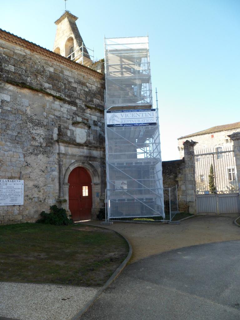 Confortation du mur clocher - 2012
