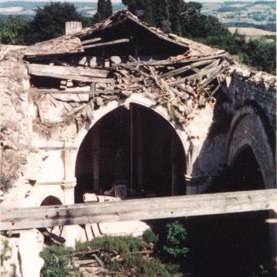 En 1971, la toiture et les voutes se sont effondrées