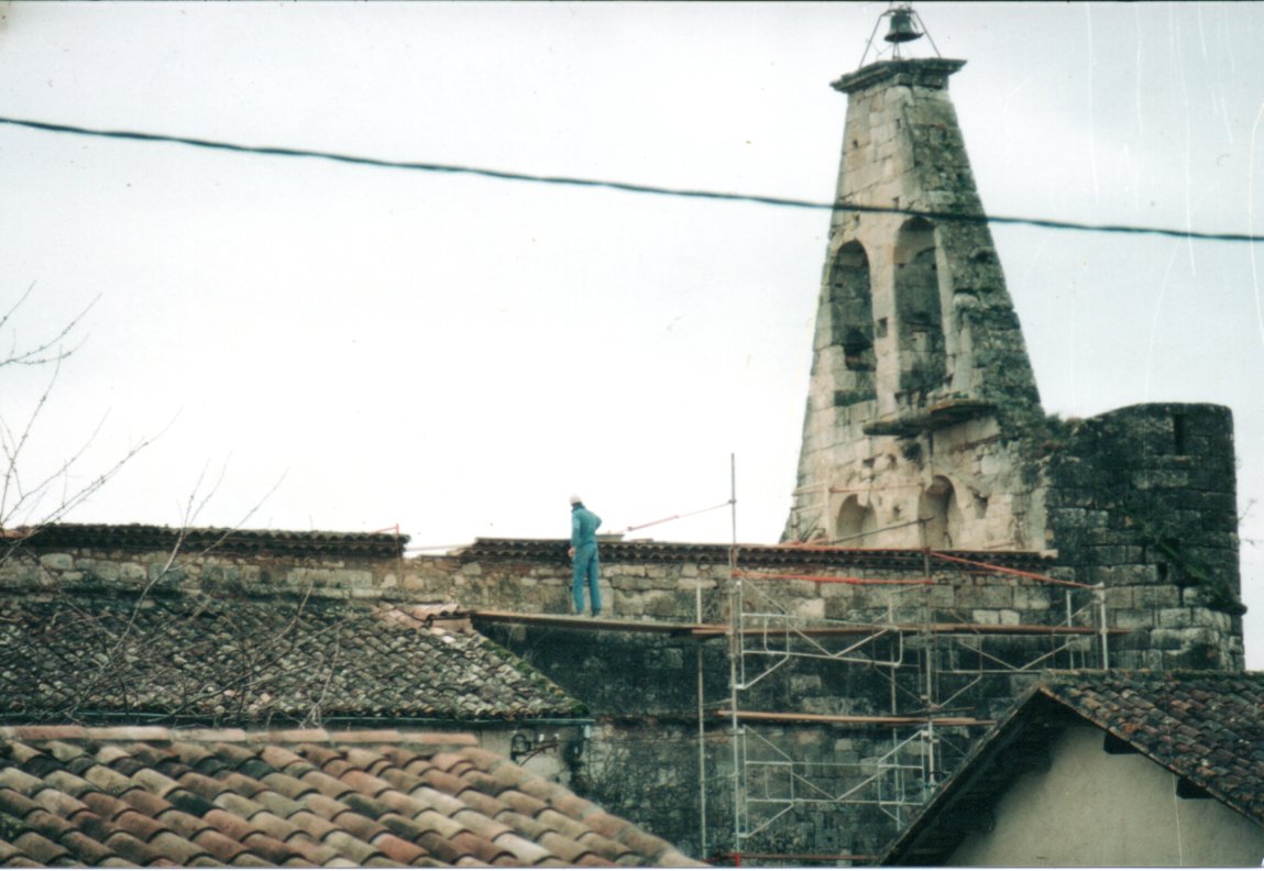 Réfection maçonneries mur nord - 1985
