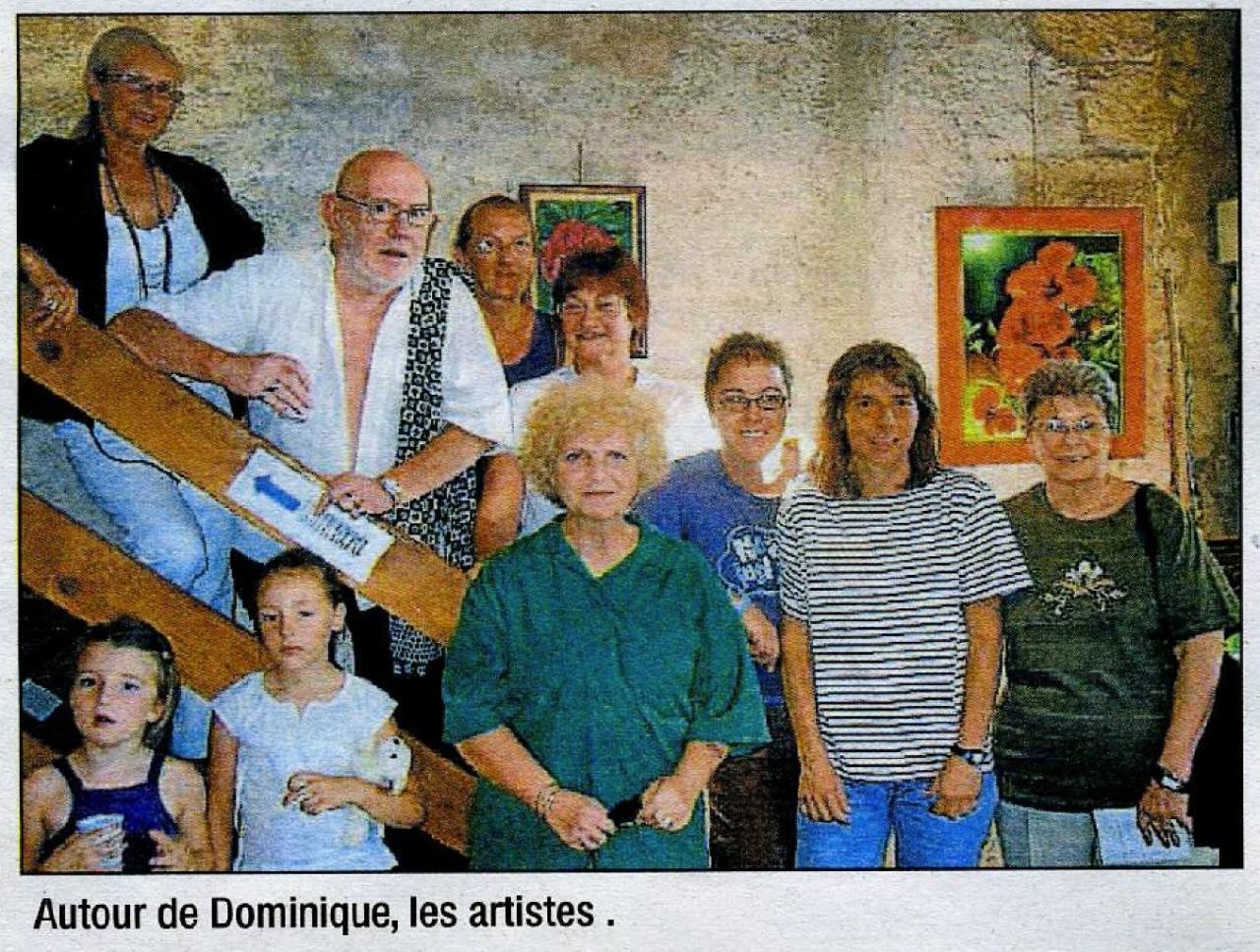 Les artistes autour de Dominique