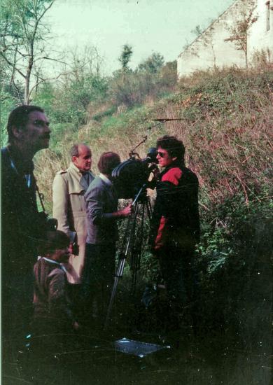 Pierre de Lagarde - Tournage du documentaire pour Chef d'oeuvre en péril 1983