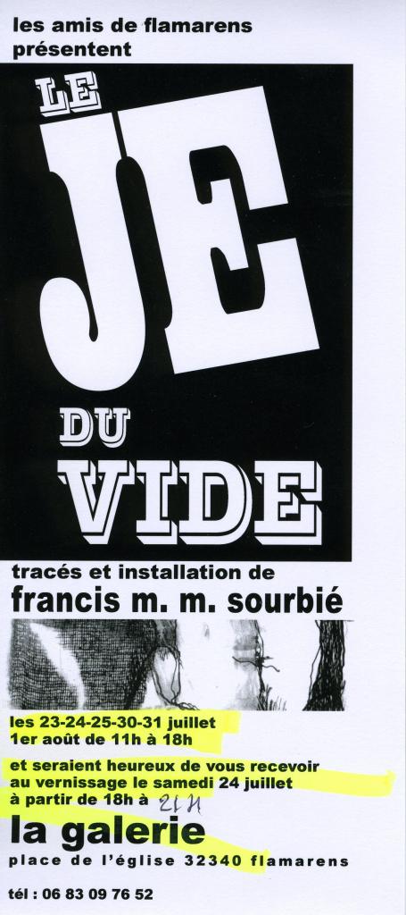 Le jeu du vide - Francis Sourbié