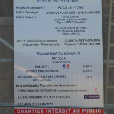 Confortation du mur clocher - 2012